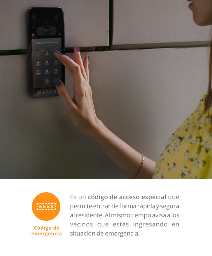 Hipcam - Código de emergencia